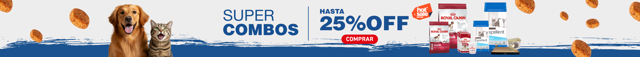 super combos en productos para Perros y Gatos